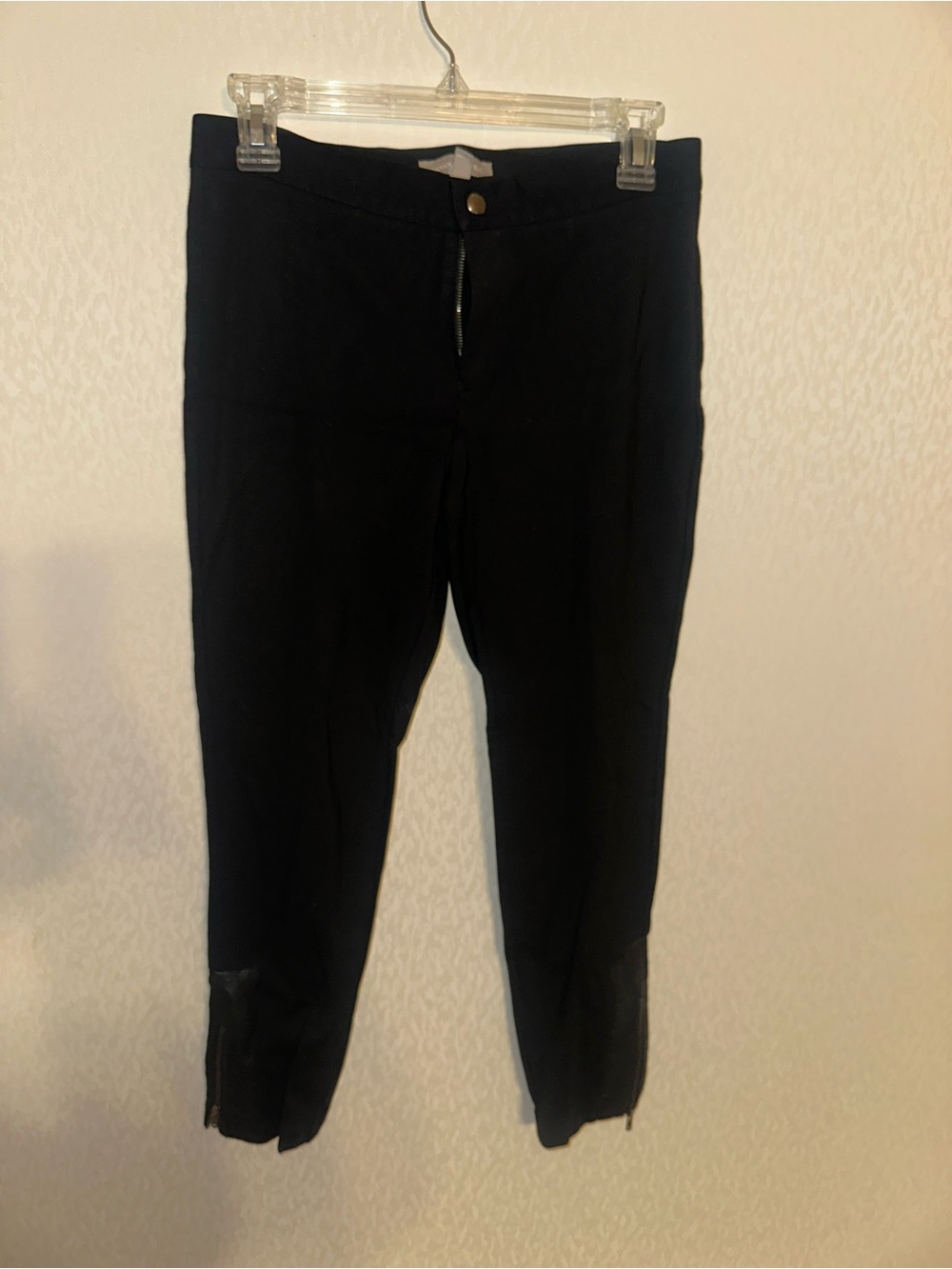 Banana Republic Black Cropped Slim Ankle Pants